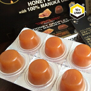 マヌカハニー 飴 キャンディ UMF10+ 100%マヌカハニー ロゼンジ 6粒 ハニージャパン製 『ハニードロップレット』 マヌカハニー マヌカ のど飴 ドロップ アメ 飴 あめ キャンディー ニュージーラ