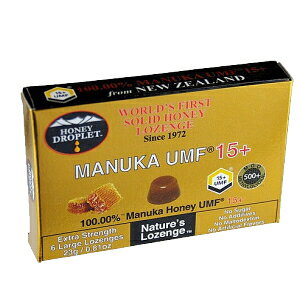 マヌカハニー キャンディ UMF-15+ 100%マヌカハニー成分 6粒 貴重なUMF15+マヌカハニー使用 携帯固形版 マヌカハニー マヌカ のど飴 ドロップ アメ 飴 あめ キャンディー