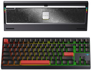 WOBKEY Crush80 ���J�j�J���L�[�{�[�h 3WAY�ڑ� ���� �e���L�[���X TKL �R���p�N�g�T�C�Y �p���z�� �K�X�P�b�g�}�E���g RGB �A���~������ �ȒP���O���P�[�X �z�b�g�X���b�v VIA �������K�i