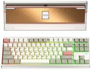 WOBKEY Crush80 ���J�j�J���L�[�{�[�h 3WAY�ڑ� ���� �e���L�[���X TKL �R���p�N�g�T�C�Y �p���z�� �K�X�P�b�g�}�E���g RGB �A���~������ �ȒP���O���P�[�X �z�b�g�X���b�v VIA �������K�i