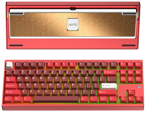 WOBKEY Crush80 ���J�j�J���L�[�{�[�h 3WAY�ڑ� ���� �e���L�[���X TKL �R���p�N�g�T�C�Y �p���z�� �K�X�P�b�g�}�E���g RGB �A���~������ �ȒP���O���P�[�X �z�b�g�X���b�v VIA �������K�i