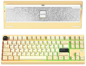 WOBKEY Crush80 ���J�j�J���L�[�{�[�h 3WAY�ڑ� ���� �e���L�[���X TKL �R���p�N�g�T�C�Y �p���z�� �K�X�P�b�g�}�E���g RGB �A���~������ �ȒP���O���P�[�X �z�b�g�X���b�v VIA �������K�i