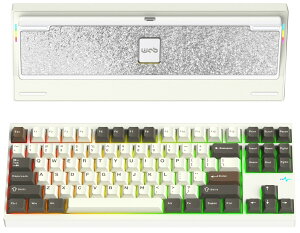 WOBKEY Crush80 ���J�j�J���L�[�{�[�h 3WAY�ڑ� ���� �e���L�[���X TKL �R���p�N�g�T�C�Y �p���z�� �K�X�P�b�g�}�E���g RGB �A���~������ �ȒP���O���P�[�X �z�b�g�X���b�v VIA �������K�i