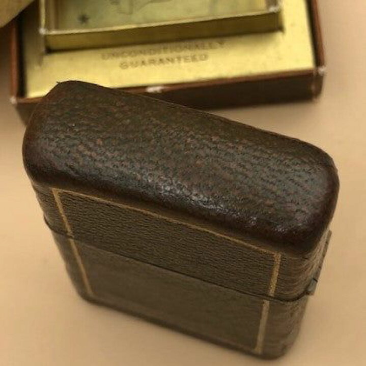 楽天市場】ジッポー ZIPPO ライター フルカバーレザー 未使用 1950年製 