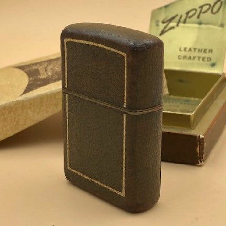 楽天市場】ジッポー ZIPPO ライター フルカバーレザー 未使用 1950年製 