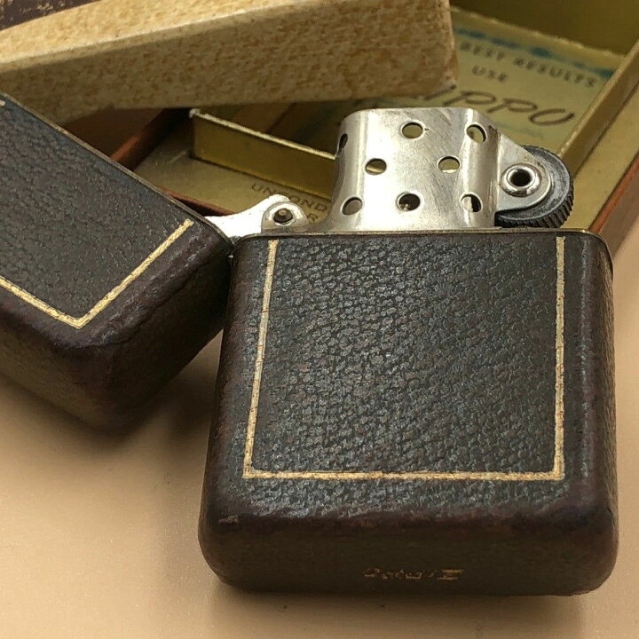 楽天市場】ジッポー ZIPPO ライター フルカバーレザー 未使用 1950年製 