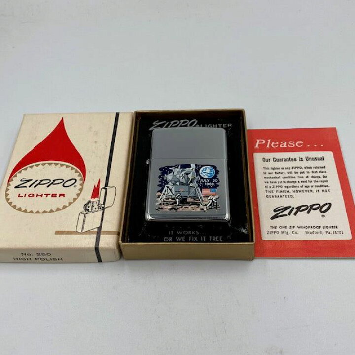 楽天市場】ジッポー ZIPPO ライター 未使用 1969年 ムーンランディング 
