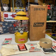 コールマン Coleman ランタン 使用頻度少ない 1972年5月 200A704ボックス入り ゴールドボンド インストラ…