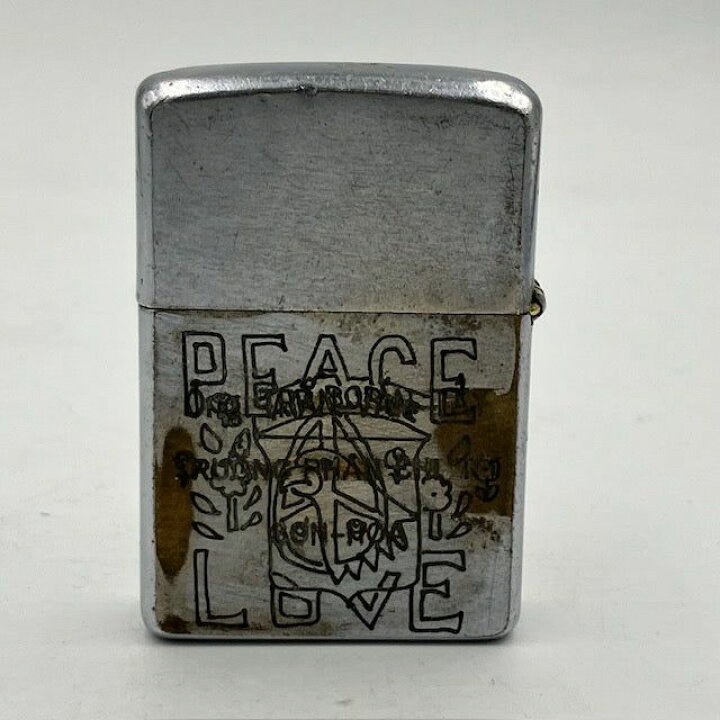 ベトナムジッポ ZIPPO ライター PEACE LOVE デザイン（ZIPPO ライター 