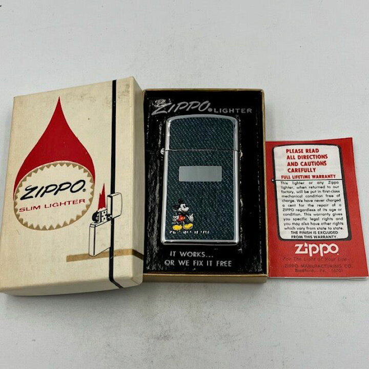 楽天市場】ジッポー ZIPPO ライター 1979年 ディズニー 希少なデニムの 