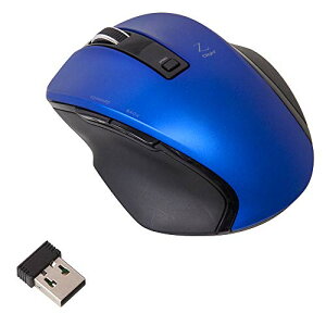 Digio2 ���ɂ̃J�^�` 2.4GH���C�����X�}�E�X 5�{�^�� Blue LED S�T�C�Y �u���[ Z7499