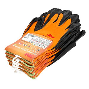 3M �X���[�G�� ��Ɨp��� �R���t�H�[�g�O���b�v�O���[�u �I�����W M�T�C�Y 5�o�p�b�N GLOVE-ORA-M-5P