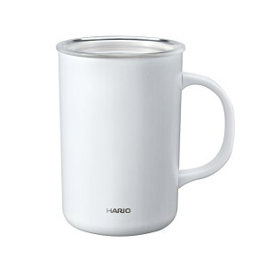 HARIO(�n���I) �Z���~�b�N�R�[�e�B���O �^���d�ۉ��}�O �z���C�g 470ml �t�^�t�� CMG-470-W