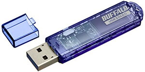 BUFFALO USB3.0Ή USB X^_[h 64GB u[ RUF3-C64GA-BL