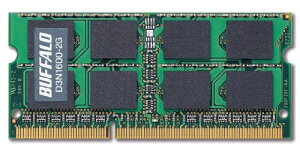 BUFFALO PC3-12800 204Pin DDR3 SDRAM S.O.DIMM 2GB D3N1600-2G