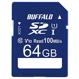 obt@[ SDJ[h 64GB 100MB/s UHS-1 Xs[hNX1 VideoSpeedClass10 IPX7 Full HD