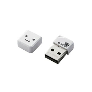 �G���R�� USB������ 16GB USB2.0 ���^ �X�g���b�v�z�[�� �L���b�v�t�� �z���C�g MF-SU2B16GWHF