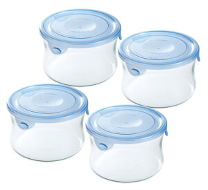 iwaki(CL) ϔMKX ۑe ANAu[ ی^ S 490ml ×4Zbg pbN&W KBT7401HBL