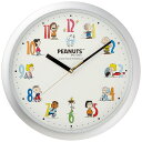 リズム(RHYTHM) SNOOPY (スヌーピー) 掛け時計 キャラクター アナログ 銀色 4KG712MA19