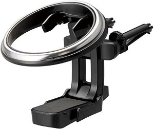 カーメイト(CARMATE)【Webルート限定品】カーメイト 車用 ドリンクホルダー 丸型 エアコン 吹き出し口 取り付け 折りたたみ シルバー