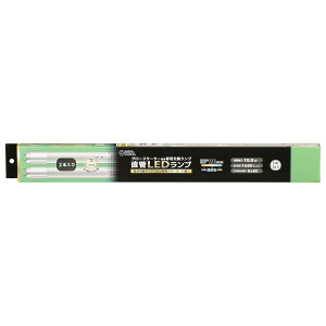 オーム電機 LED蛍光灯 直管LEDランプ 20形相当 G13 昼白色 グロースターター器具専用 片側給電仕様 2本入 LDF20SS・N10/