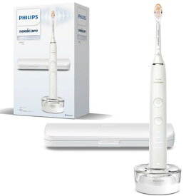 フィリップス 電動歯ブラシ ソニッケアー ダイヤモンドクリーン9000 (携帯用トラベルケース/充電器用グラス付き) HX9911/71 ホワイ