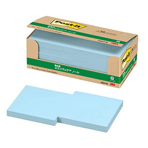 ポストイット 付箋 ノート ブルー 75×75mm 100枚×10パッド 6541-B