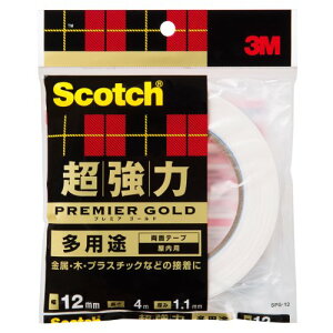3M ���ʃe�[�v ������ ���p�r ��12mm ����4m �X�R�b�` SPG-12 �Z�~�����O �v���~�A�S�[���h
