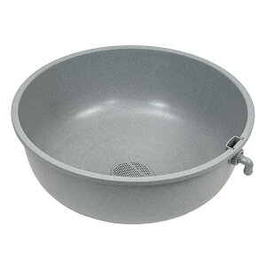 テトラ (Tetra) じょうろでキレイメダカ鉢 丸45みかげ 水を入れ替えることができる 睡蓮鉢 金魚鉢 割れにくい 頑丈 樹脂製 軽量 水換