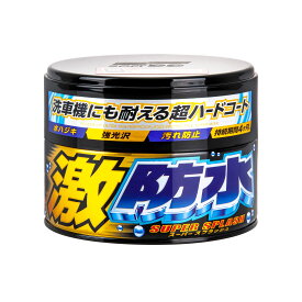 ソフト99(SOFT99) ワックス WAX 激防水WAX ダーク&メタリック 300g 自動車塗膜の保護・艶出し用 スポンジ 00347
