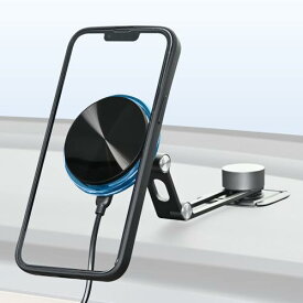 セイワ(SEIWA) 車内用品 スマホホルダー マグネット無線充電スマホホルダー 貼付タイプ IMP220 ワイヤレス充電 7.5W マグセーフ