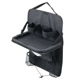 セイワ(SEIWA) 車内用品 後部座席用テーブル ソフトシートバックトレイWA143 リアトレイ 大型 ワイドサイズ 布生地製 多機能 収納ポ