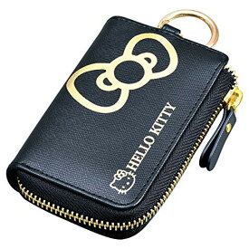 セイワ(SEIWA) 車内用品 ハローキティ キーケース KT532 スマートキー plus カード収納 B&G ブラック ゴールド HELLO