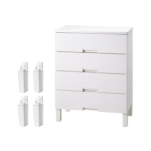 天馬(Tenma) 組立不要でお掃除がラクにできるチェスト 日本製 完成品 フィッツプラスメッシュ 4段 お掃除ラク脚付き タンス 【組立不要