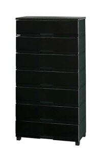 天馬(Tenma) 使いやすさを追求した光沢仕上げのチェスト 日本製 フィッツプラスプレミアム 7段 特許取得済 引出しロック付きで抜け落ちを防