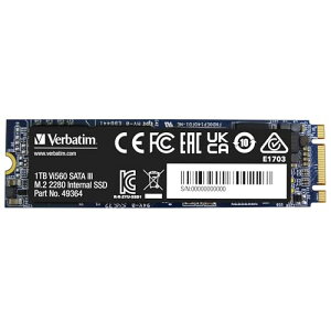 Verbatim o[xC^ SSD M.2 SATA 2280 Vi560V[Y 1TB őǍ 520MB/s 㗝XIO D