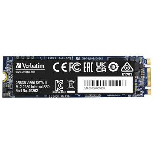 Verbatim o[xC^ SSD M.2 SATA 2280 Vi560V[Y 256GB őǍ 520MB/s 㗝XIO