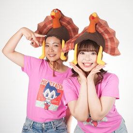 【送料無料】【吉祥寺良品】かぶりもの 七面鳥 可愛い おもしろ 人気 帽子 コスプレ 仮装 七面鳥キャップ 余興・宴会・販売促進 ハロウィン クリスマス SNS映え