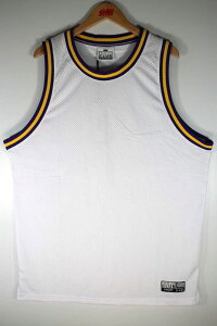 PRO CLUB (�v���N���u) / MESH BASKETBALL JERSEY (���b�V���o�X�P�V���c) / white×purple×yellow