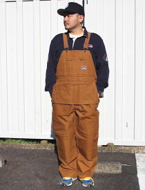 BEN DAVES (ベンデイビス) / OVERALL WITH APRON / brown