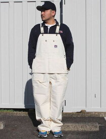 BEN DAVES (ベンデイビス) / OVERALL WITH APRON / natural