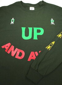 ACAPULCO GOLD (アカプルコゴールド) / "UP UP AND AWAY" LS Tee / forest green　ロンTee