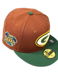 NEWERA (ニューエラ) / "GREENBAY PACKERS -SUPER BOWL XXXI-" 59FIFTY FITTED CAP / brown×green