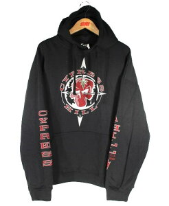 CYPRESS HILL (�T�C�v���X�E�q��) / OG SKULL&COMPASS SHORT LENGTH SWEAT HOODIE / black