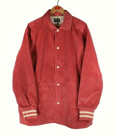 LEVI'S SKATE / CORDUROY COACH JACKET / coral red×cream