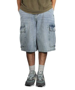 PRO CLUB / BUGGY DENIM CARGO SHORT / light stone wash�@�@�v���N���u�@�J�[�S�V���[�c