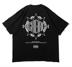 RULER × KICKBACK 20TH YEARS ANNIVERSARY 6.2oz. Tee / black�@���[���[�@�L�b�N�o�b�N
