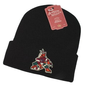 AMERICAN NEEDLE PHOENIX COYOTES CUFF BEANIE / black�@�@�A�����J���j�[�h���@�t�F�j�b�N�X�E�R���[�e�Y�@ �J�t�r�[�j�[