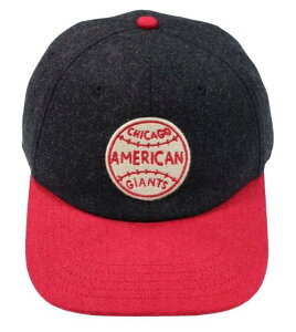 AMERICAN NEEDLE CHICAGO AMERICAN GIANTS 2-TONE WOOL CAP / heather charcoal×red�@�@�A�����J���j�[�h���@�V�J�S�E�A�����J���W���C�A���c�@�E�[���L���b�v