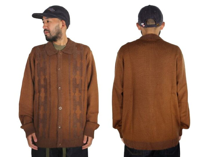 楽天市場】HUF / PATTERSON SWEATER / sierra ハフ ニットカーディガン 